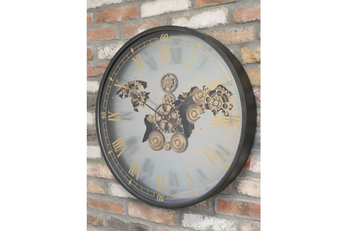 Large 67cm Diameter Wall Hanging Clock Roman Numerals