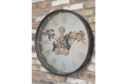 Large 67cm Diameter Wall Hanging Clock Roman Numerals
