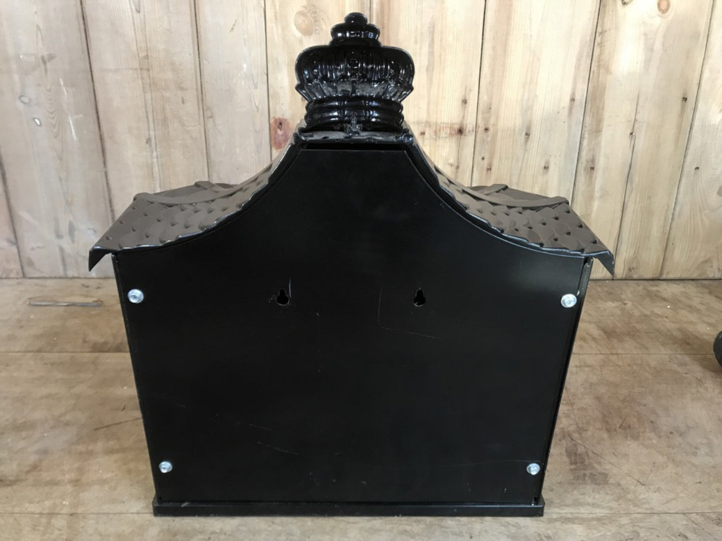 Black Cast Aluminium Horse Man Letter Wall Post Box