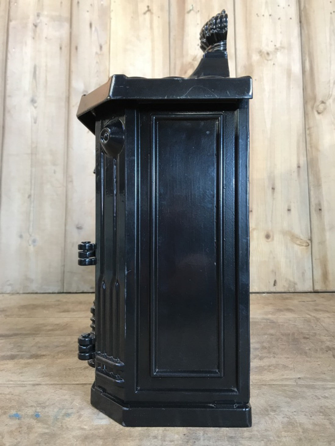 Black Cast Aluminium Horse Man Letter Wall Post Box