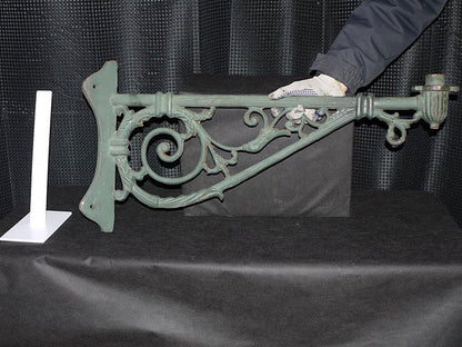 Heavy Cast Iron 76cm Corner Wall Light Lamp Bracket Large 4.2cm Spigot