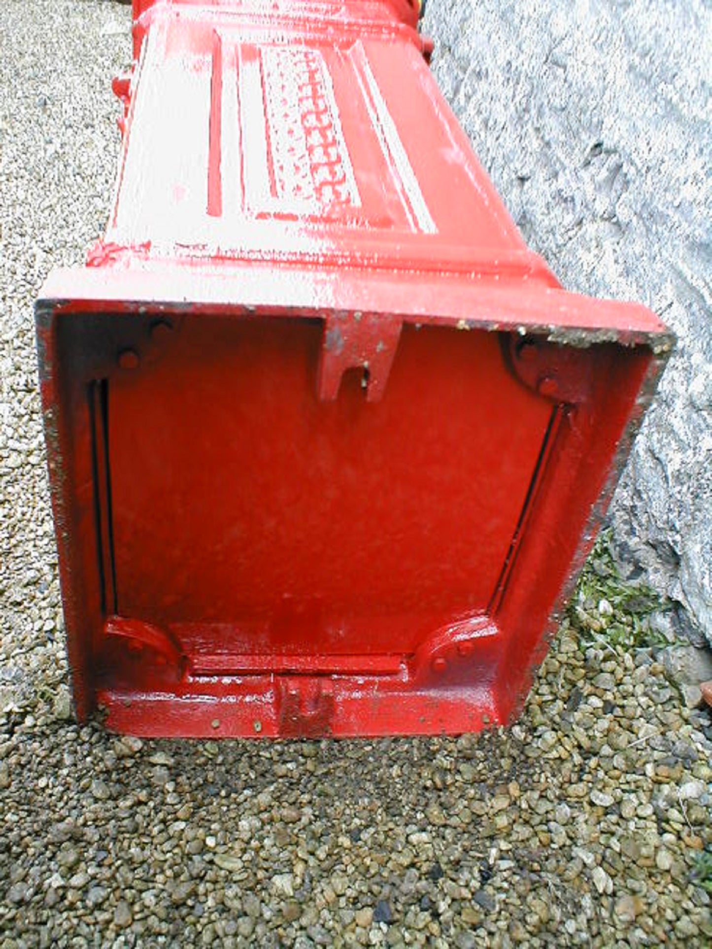 Heavy Cast Iron Royal Red Pillar Mailbox