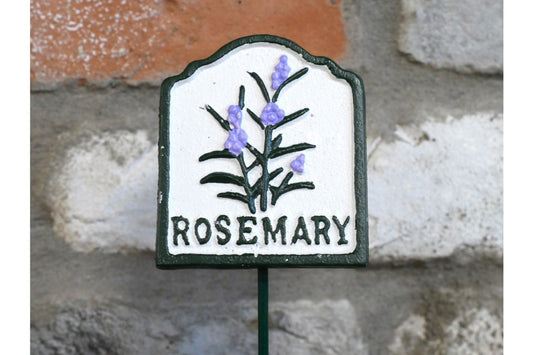 Garden Herb Sign ROSEMARY Cast Iron Plant Marker