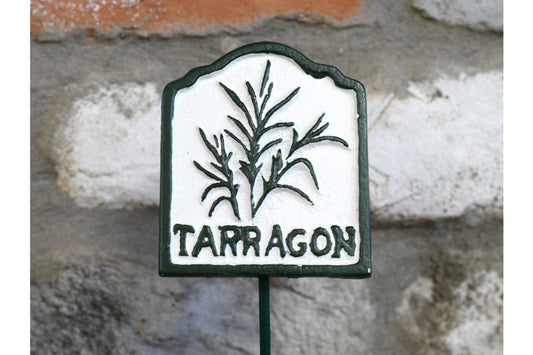 Garden Herb Sign TARRAGON Cast Iron Plant Marker