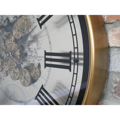 Large 80cm Diameter Wall Hanging Clock Roman Numerals