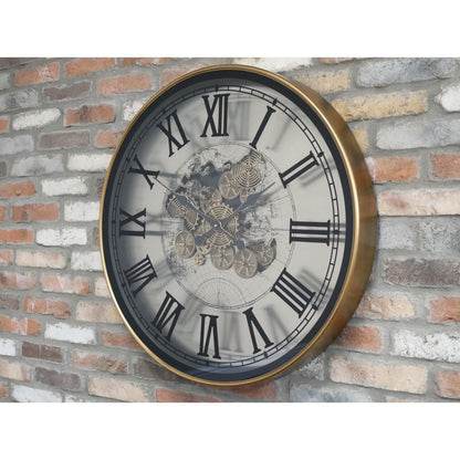 Large 80cm Diameter Wall Hanging Clock Roman Numerals