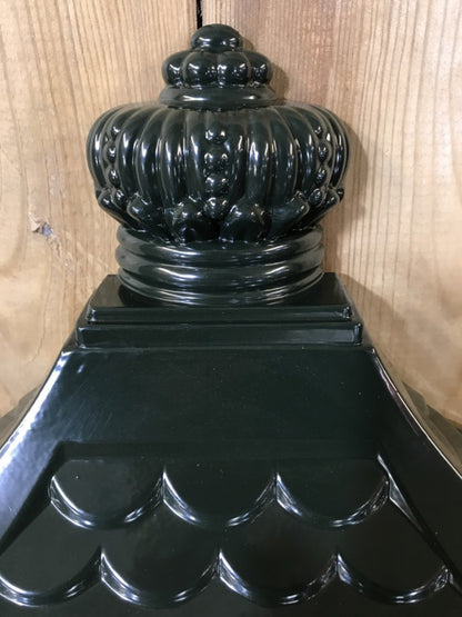 Dark Green Cast Aluminium Horse Man Letter Wall Post Box