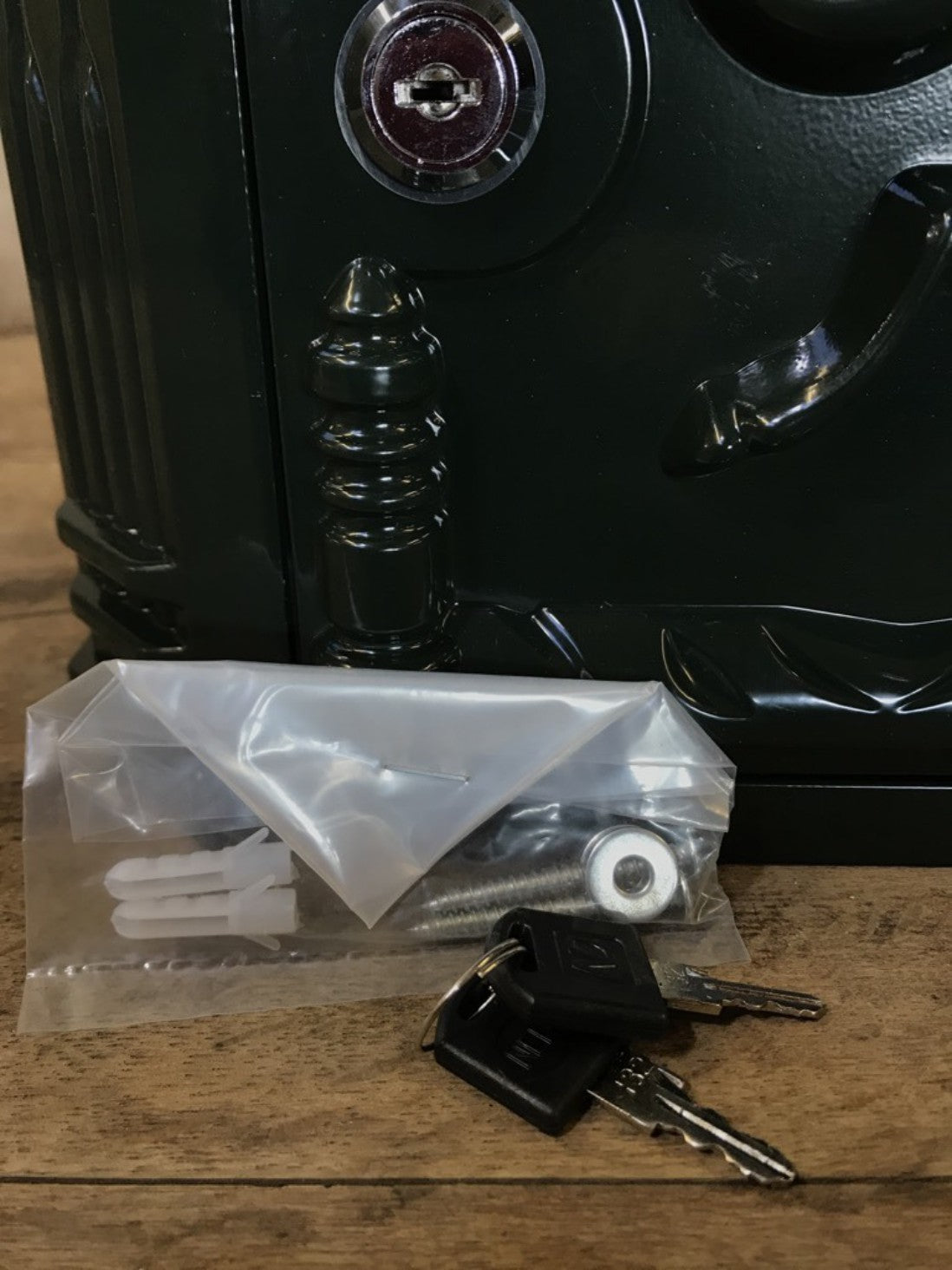 Dark Green Cast Aluminium Horse Man Letter Wall Post Box