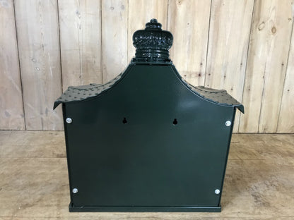 Dark Green Cast Aluminium Horse Man Letter Wall Post Box