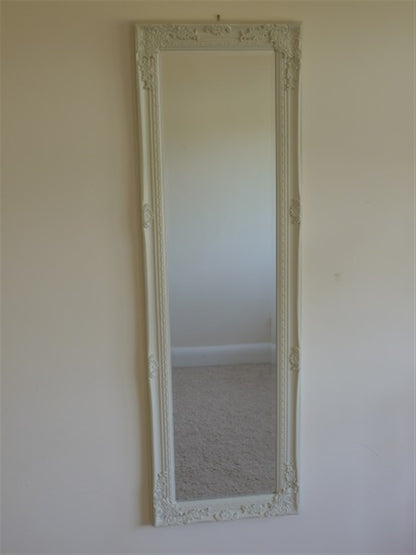 16"x51" Cream Long Mirror