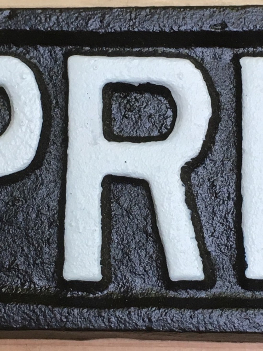 Cast Iron PRIVATE Office Door Business House Wall Gate Sign