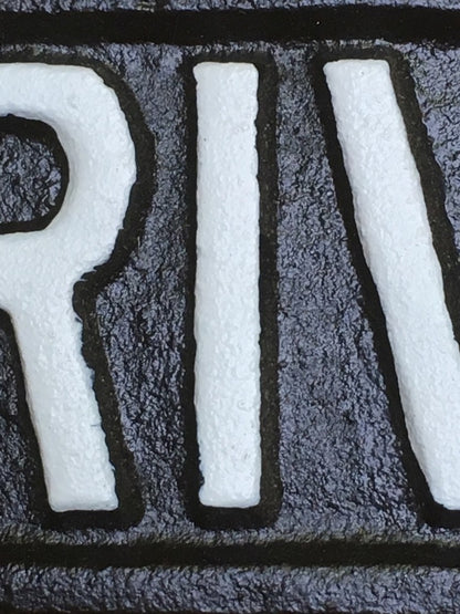 Cast Iron PRIVATE Office Door Business House Wall Gate Sign