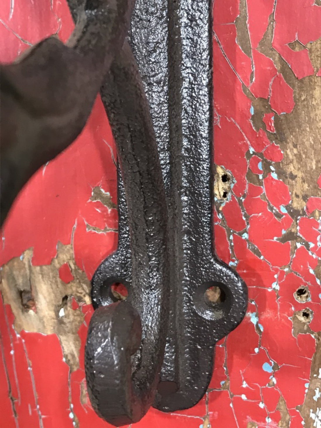 Ornate Single Cast Iron Shelf Wall Support Bracket 33cm By 23cm Brown