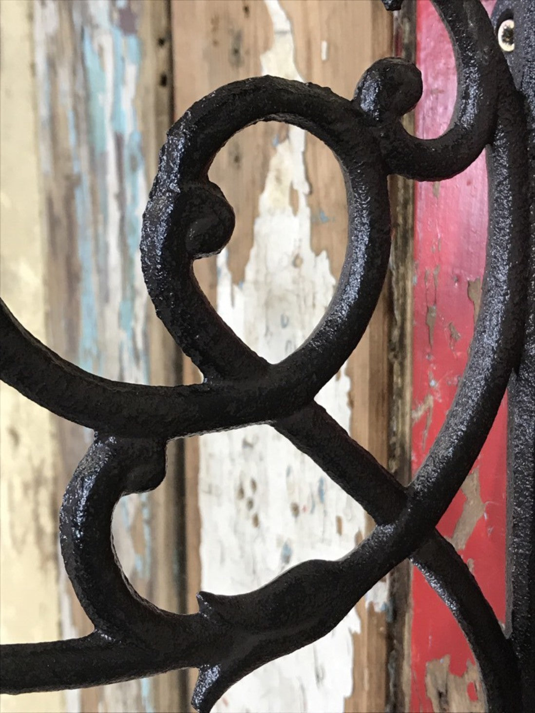 Ornate Single Cast Iron Shelf Wall Support Bracket 33cm By 23cm Brown