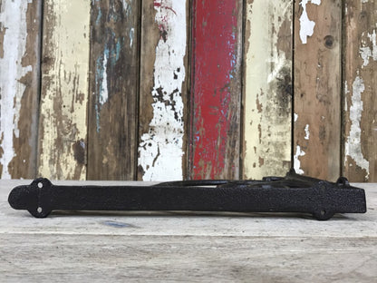 Ornate Single Cast Iron Shelf Wall Support Bracket 33cm By 23cm Brown