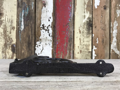 Ornate Single Cast Iron Shelf Wall Support Bracket 33cm By 23cm Brown