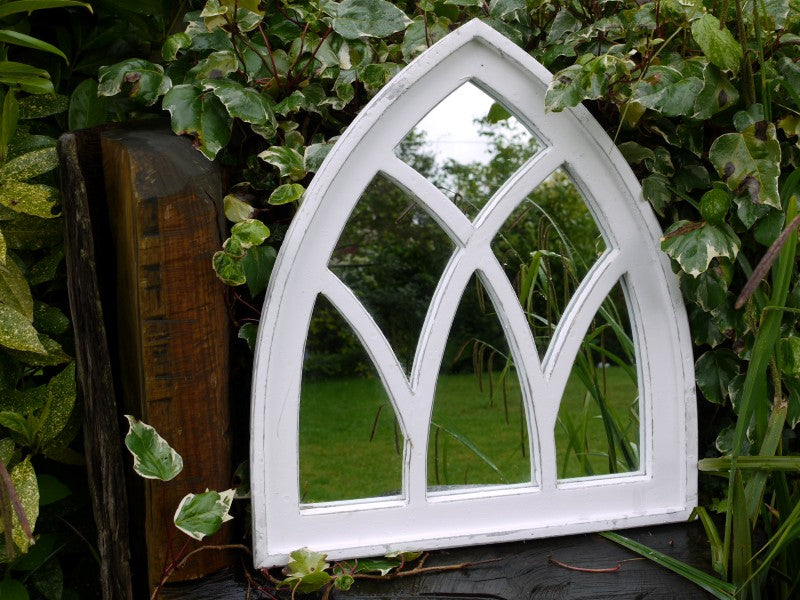 24" Gothic Style Arched Wall Mirror