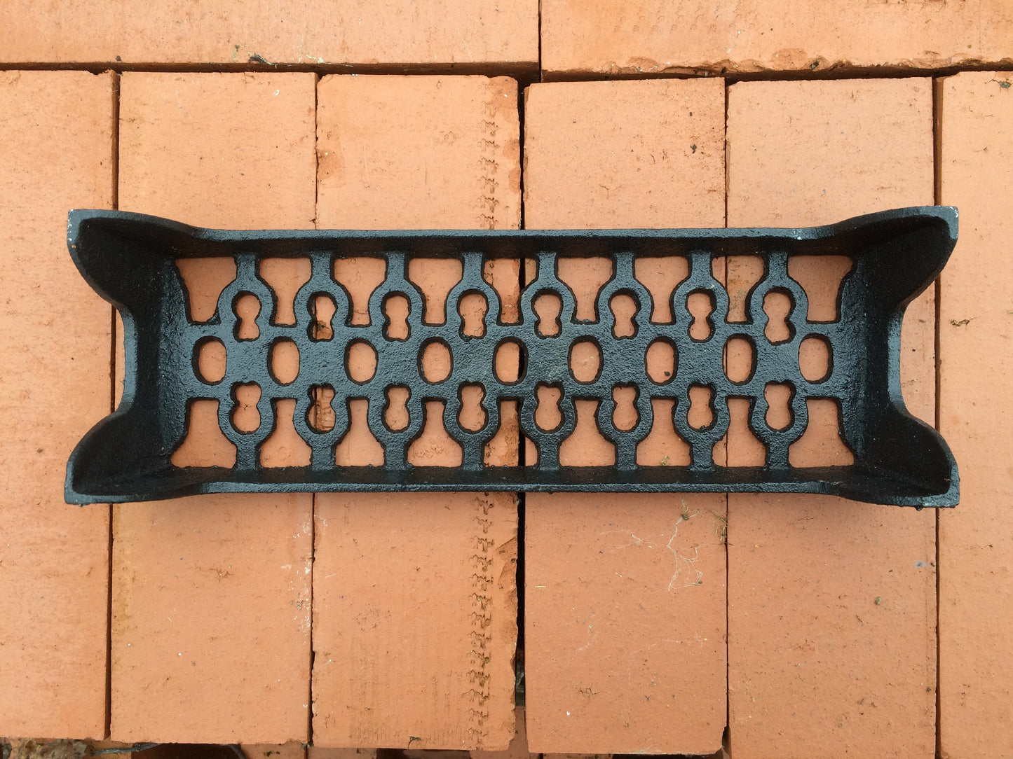 New Victorian Style Black Cast Iron Air Vent Brick  9" X 3"