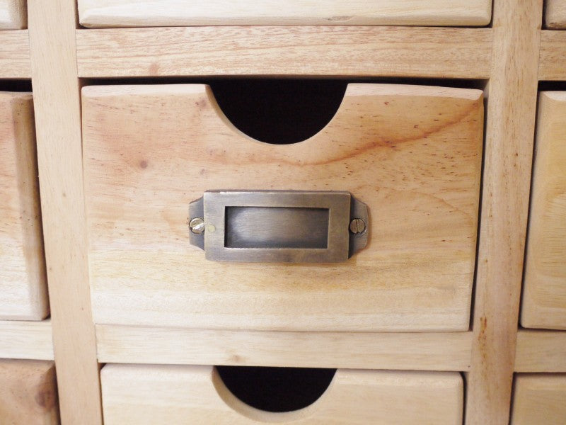 Cabinet 12 Small & 1 Large Mahogany Chest Of Drawers