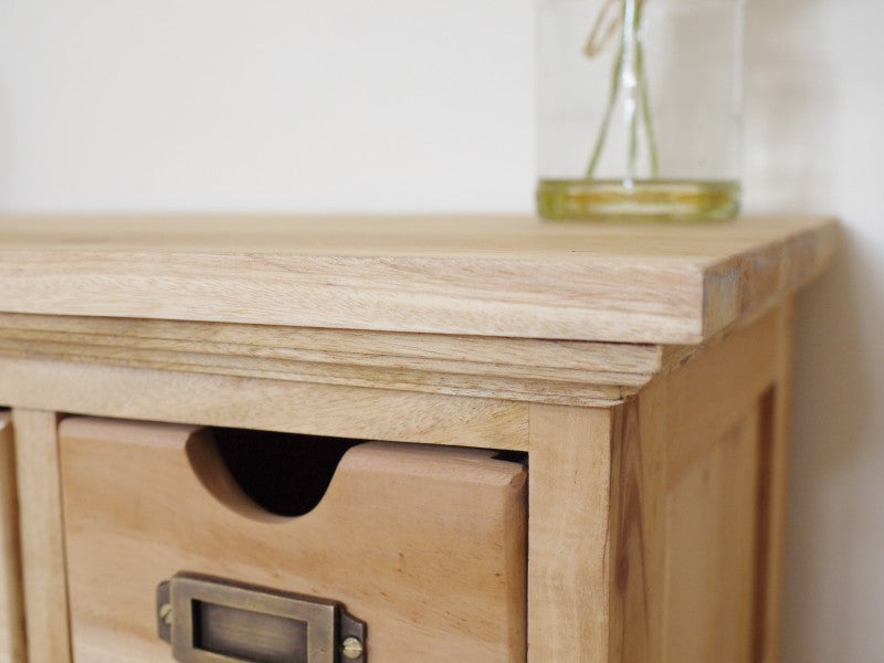 Cabinet 12 Small & 1 Large Mahogany Chest Of Drawers