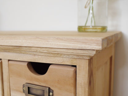 Cabinet 12 Small & 1 Large Mahogany Chest Of Drawers