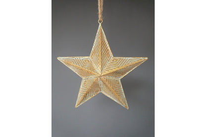 Hanging Metal Christmas Star Decoration