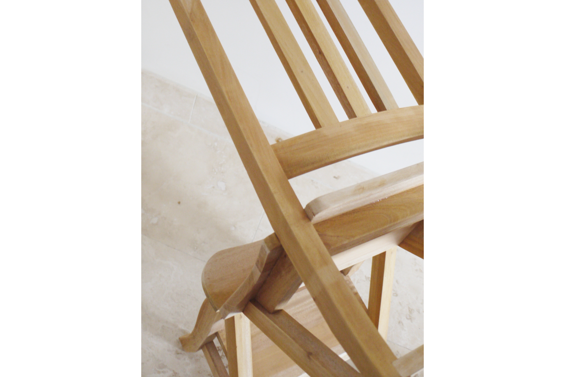 Mahongany Wooden Chair & Step Library Stool Seat Bare Wood