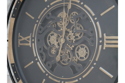 74cm Diameter Wall Hanging Clock Roman Numerals
