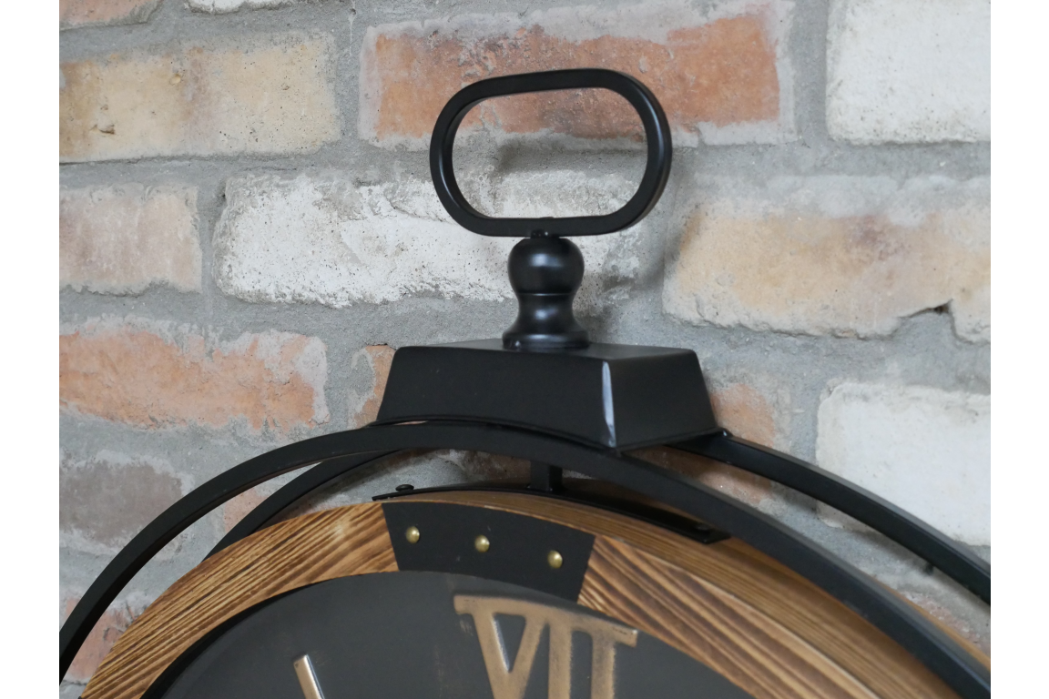 74cm Diameter Wall Hanging Clock Roman Numerals