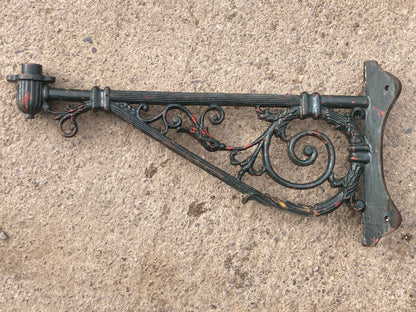 Heavy Cast Iron 76cm Corner Wall Light Lamp Bracket Large 4.2cm Spigot