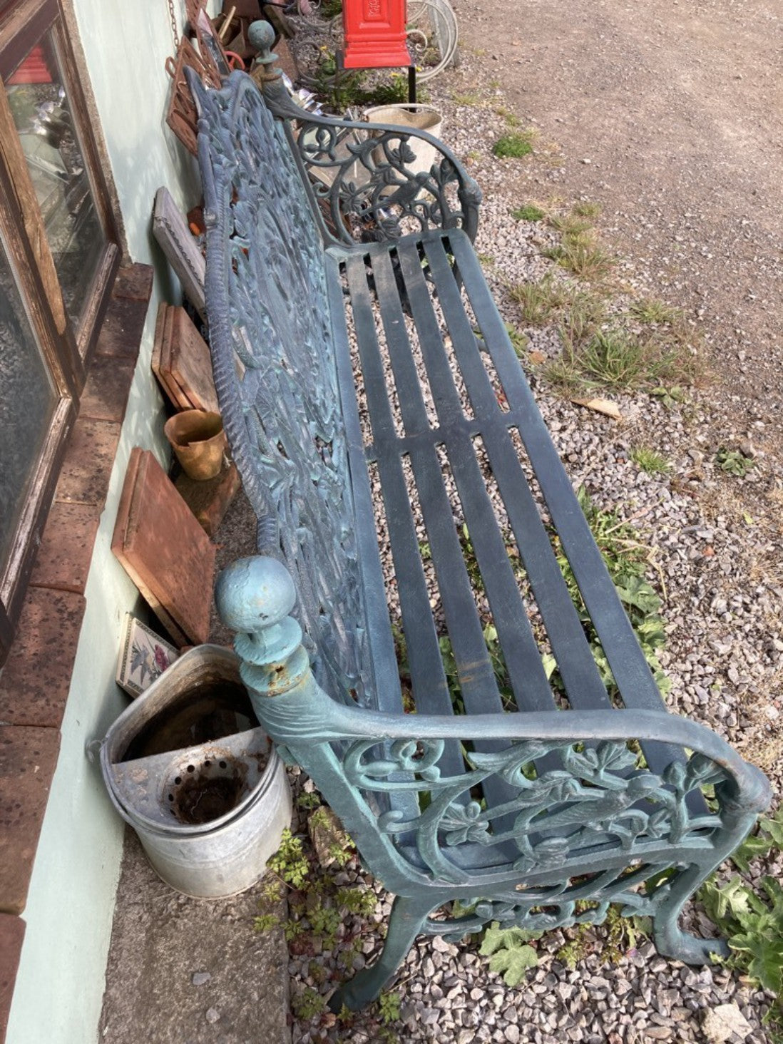 Cast iron garden online furniture 4 seater