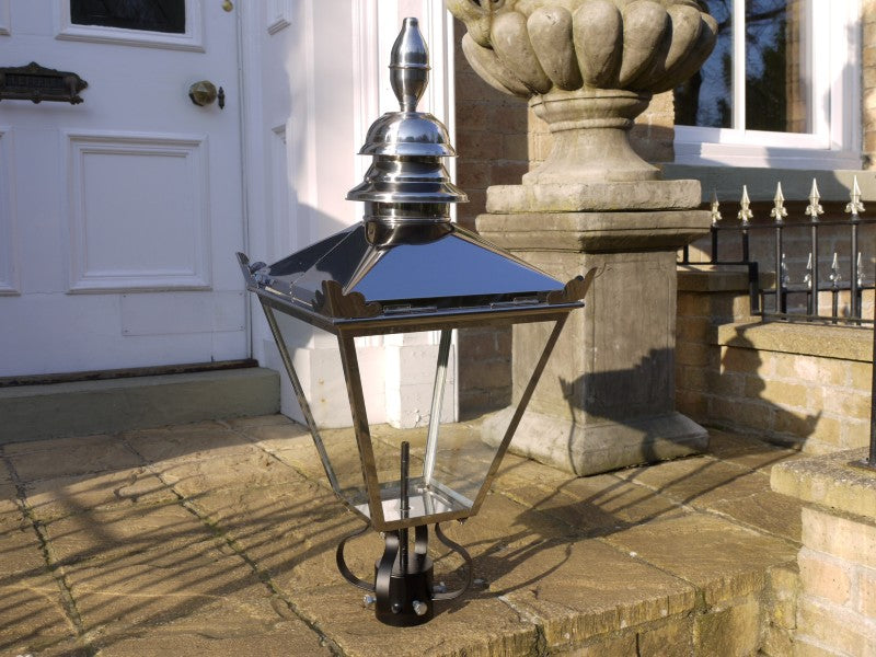 32x15" Stainless Steel Street Lamp Lantern Top For Cast Iron Posts & Brackets