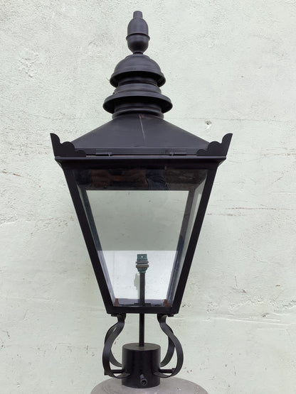 3’ Black Steel Replacement Lamp Top Lantern Outside Lighting Lighting