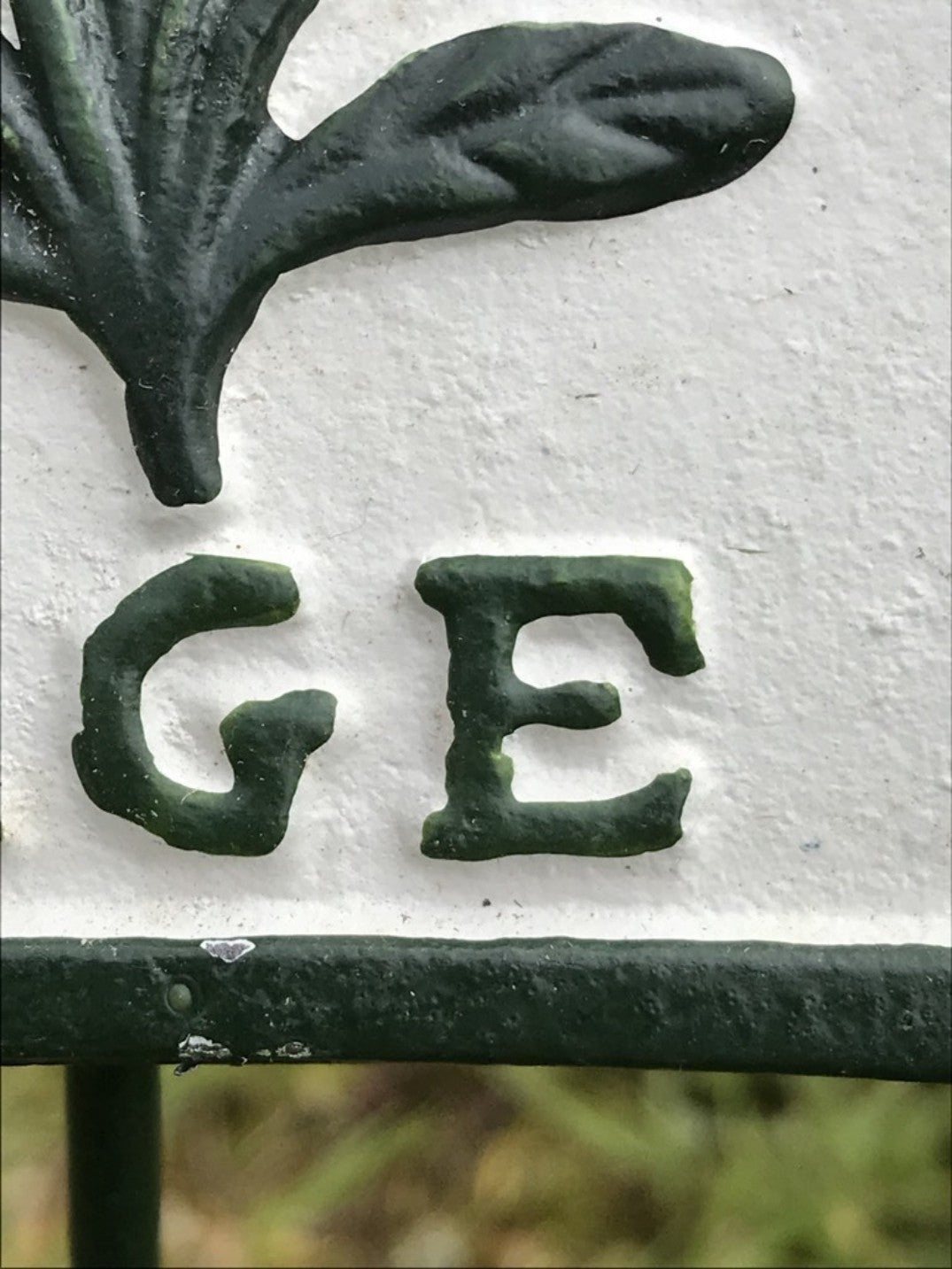 Garden Herb Sign “SAGE” Cast Iron Herb Marker