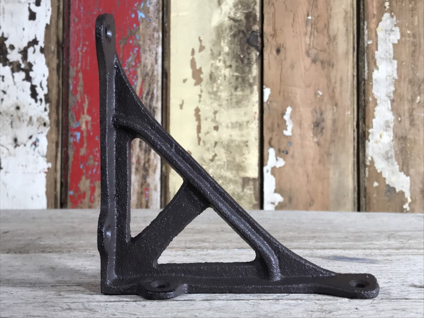 Dark Brown/Black Cast Iron Shelf Bracket 12cm or 5” New Strong & Sturdy