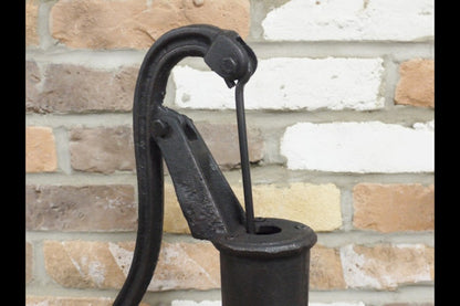 Cast Iron Hand Water Pump Garden Feature 22cm High