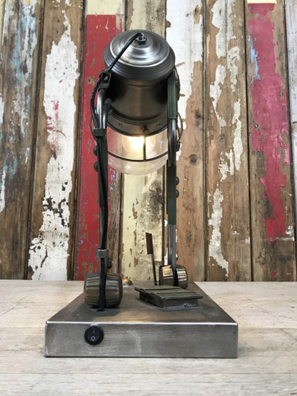 Robot Legs Side Light Bedroom Battery Lamp New Resin 40cm High