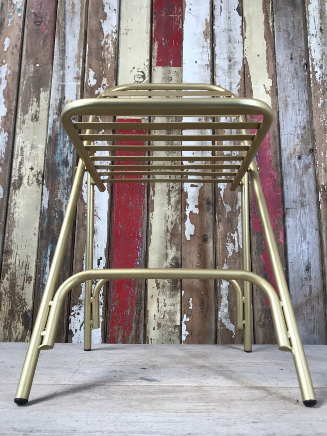 Gold Colour Steel Strong & Sturdy Foldable Chair New Indoor or outdoor