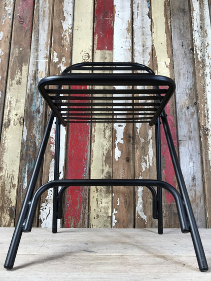 Black Strong & Sturdy Steel Foldable Chair New Indoor or outdoor